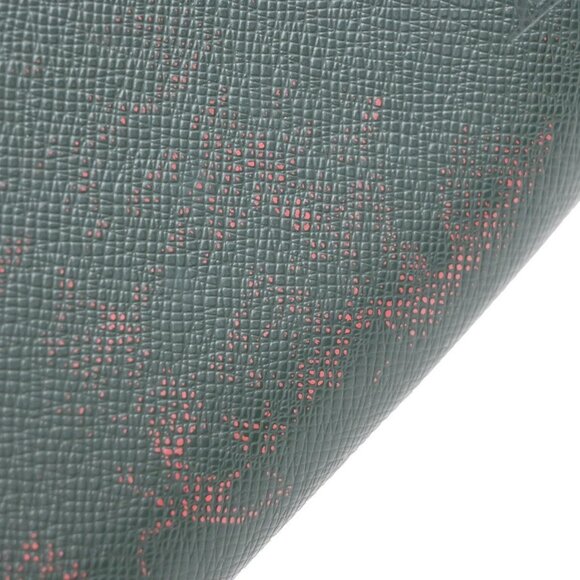 LOUIS VUITTON LV Logo BAIKAL Clutch Hand Bag Taiga Leather Epicea M30184 02EE828 - Picture 10 of 16